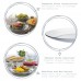 23.5cm Clear Lys Glass Dinner Plates - Pack of Six - By Duralex