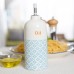 500ml Hand Printed Porcelain Olive Oil Bottle with Pourer - By Nicola Spring