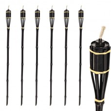 Bamboo Garden Torches - Pack of Six - By Harbour Housewares