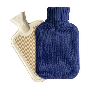 2L Knitted Hot Water Bottle &amp; Cover Set - By Nicola Spring