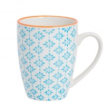 360ml Hand Printed China Coffee Mug - By Nicola Spring