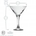 175ml Martini Glasses - Pack of Six - By Rink Drink