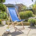 Folding Wooden Deck Chair - By Harbour Housewares