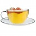 260ml Maximus Glass Cappuccino Cup &amp; Saucer Set - By Argon Tableware