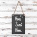 20cm x 30cm Rectangle Slate Hanging Notice Board - By Nicola Spring