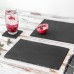 Square Slate Coasters - Pack of 6 - By Argon Tableware