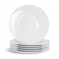 15.5cm White China Side Plates - Pack of Six - By Argon Tableware