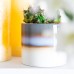 10.5cm Reactive Glaze Stoneware Plant Pot - By Nicola Spring