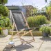 Folding Wooden Deck Chair - By Harbour Housewares