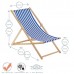 Folding Wooden Deck Chair - By Harbour Housewares