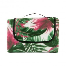 130cm x 168cm Tropical Fleece Picnic Blanket - By Nicola Spring