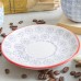 14.5cm Hand Printed China Cappuccino Saucer - By Nicola Spring