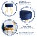 Round Velvet Hairpin Footstool - By Harbour Housewares