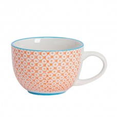 250ml Hand Printed China Cappuccino Cup - By Nicola Spring