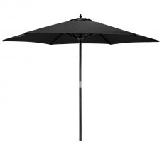 2.7m x 2.5m Wooden Garden Parasol - By Harbour Housewares