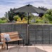 2.7m x 2.5m Wooden Garden Parasol - By Harbour Housewares