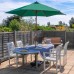 2.7m x 2.5m Wooden Garden Parasol - By Harbour Housewares