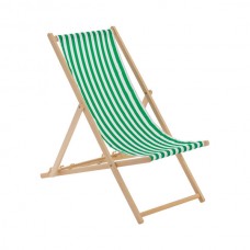 Folding Wooden Deck Chair - By Harbour Housewares