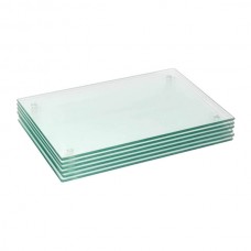 30cm x 20cm Glass Placemats - Pack of Six - By Harbour Housewares