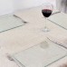 30cm x 20cm Glass Placemats - Pack of Six - By Harbour Housewares