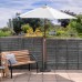 2.7m x 2.5m Wooden Garden Parasol - By Harbour Housewares