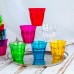 250ml Multicoloured Plastic Tumblers - Pack of 12 - By Rink Drink