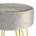 Round Velvet Hairpin Footstool - By Harbour Housewares