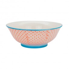 21.5cm Hand Printed China Serving Bowl - By Nicola Spring