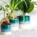 10.5cm Reactive Glaze Stoneware Plant Pot - By Nicola Spring