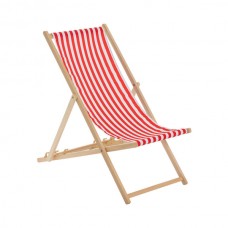 Folding Wooden Deck Chair - By Harbour Housewares