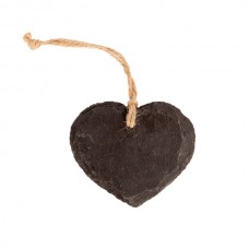 7cm Slate Heart Hanging Tag - By Nicola Spring