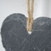 7cm Slate Heart Hanging Tag - By Nicola Spring