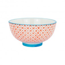 12cm Hand Printed China Rice Bowl - By Nicola Spring