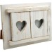 6&quot; x 4&quot; Wooden Hearts Shutter Photo Frame - By Nicola Spring