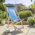 Folding Wooden Deck Chair - By Harbour Housewares