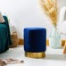 Round Velvet Footstool - By Harbour Housewares