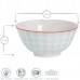 16cm Hand Printed China Cereal Bowls - Pack of Six - By Nicola Spring