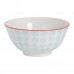 16cm Hand Printed China Cereal Bowls - Pack of Six - By Nicola Spring