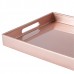 34.5cm x 25cm Rectangle Metallic Serving Tray - By Argon Tableware