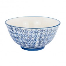 16cm Hand Printed China Cereal Bowl - By Nicola Spring