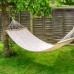 200 x 80cm Deluxe Cotton Garden Hammock - By Harbour Housewares