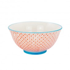 16cm Hand Printed China Cereal Bowl - By Nicola Spring