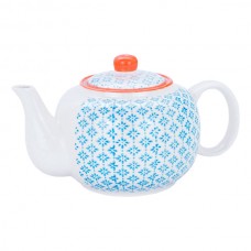 820ml Hand Printed China Teapot - By Nicola Spring