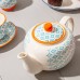 820ml Hand Printed China Teapot - By Nicola Spring