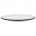 25.5cm White Enamel Dinner Plates - Pack of Six - By Argon Tableware