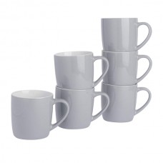 350ml Coloured Coffee Mugs - Pack of Six - By Argon Tableware