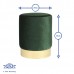 Round Velvet Footstool - By Harbour Housewares