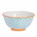 16cm Hand Printed China Cereal Bowls - Pack of Six - By Nicola Spring