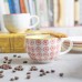 250ml Hand Printed China Cappuccino Cup - By Nicola Spring