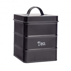 Vintage Metal Tea Canister - By Harbour Housewares